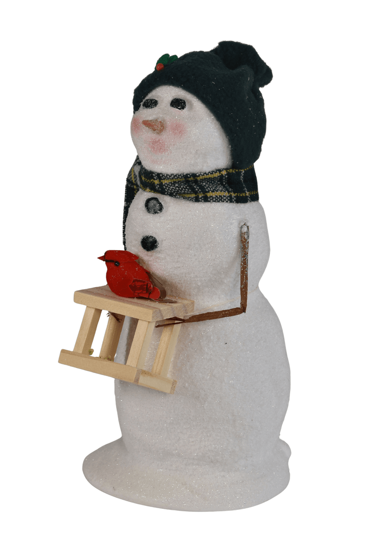 Snowman with Bird Feeder