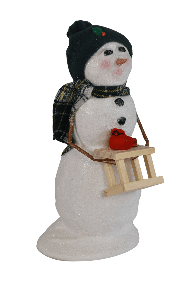 Snowman with Bird Feeder