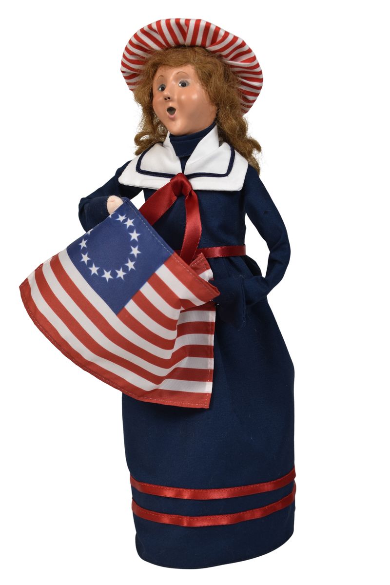 Lady Liberty Caroler Figurine - Byers' Choice Caroler Doll – Byers