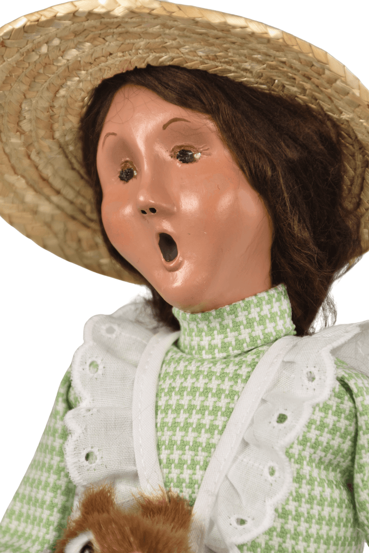 Easter Woman on Bench